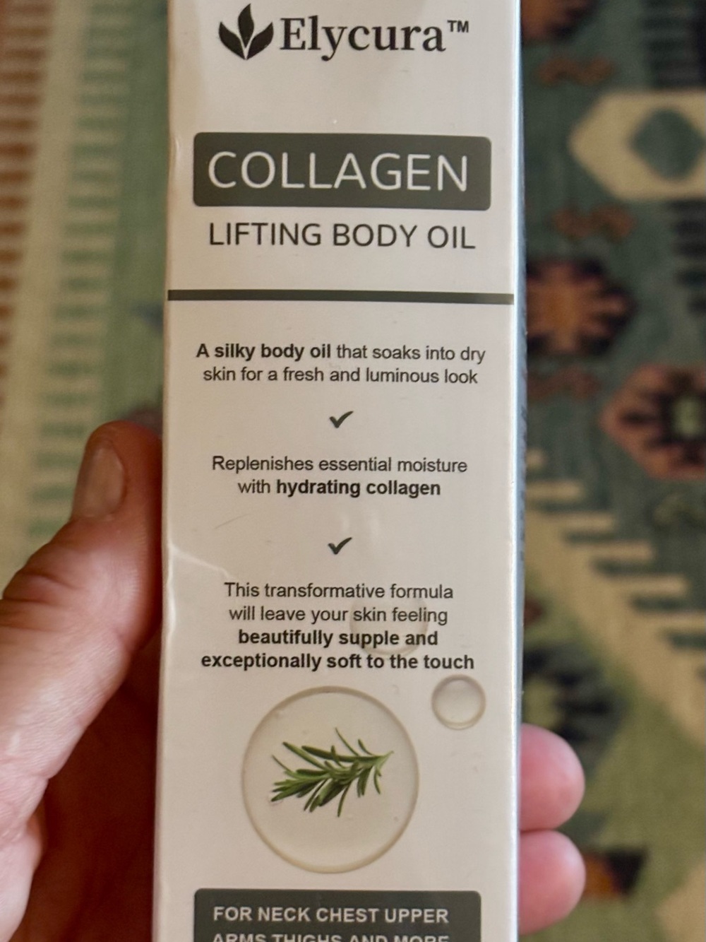 Elycura Collagen Lifting Body Oil — White